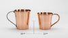 Hand hammered copper mug mexican mule sizes