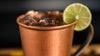 Hand hammered copper mug mexican mule rim