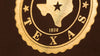Republic of Texas Passport foil stamp detail